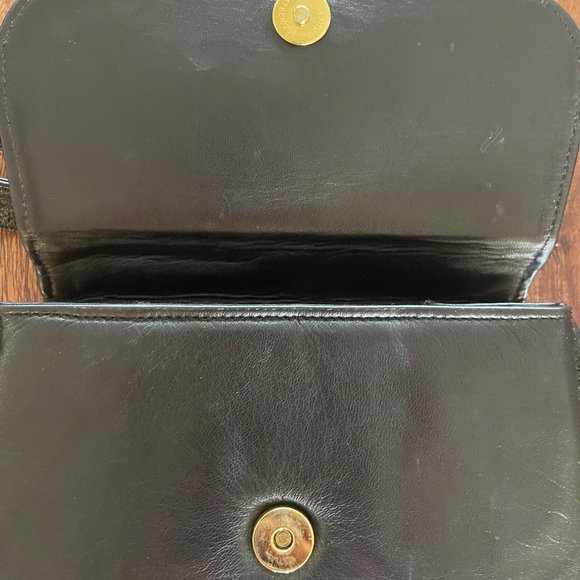 BCBG Mini Soft Leather Black Purse - Picture 2 of 3
